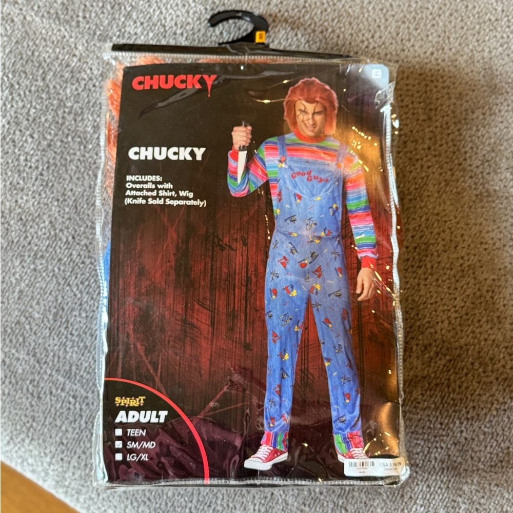 Chucky Halloween costume adult size small/medium
